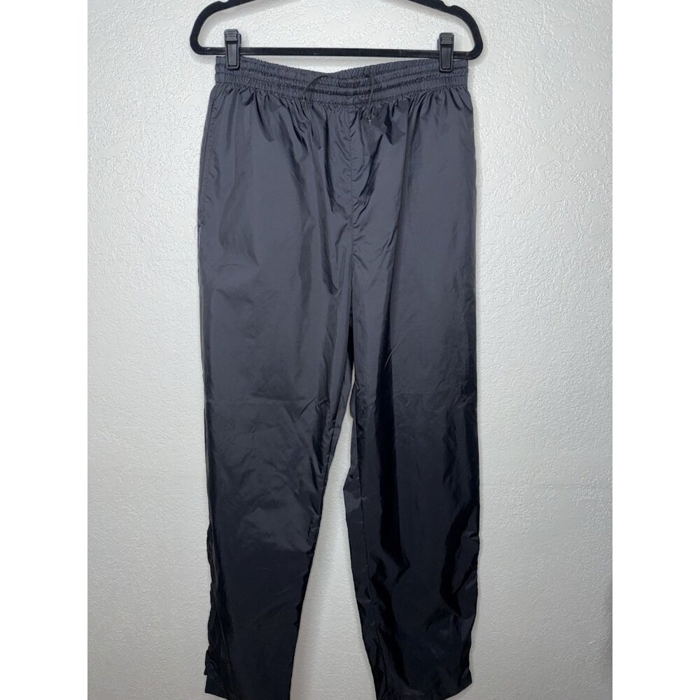 Columbia Pants Mens Medium Black Waterproof Packable Outdoor Nylon Hiking B1